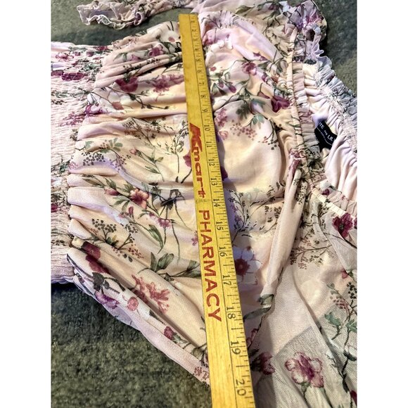 Kate & Lily Floral Maxi Dress Tiered 14W Cottage Prairy Core Romantic Chiffon - Picture 8 of 8